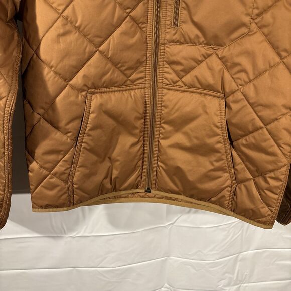 NWT Patagonia Women's XS Diamond Quilted Bomber Hoody Jacket Color Deer Brown - Picture 2 of 10